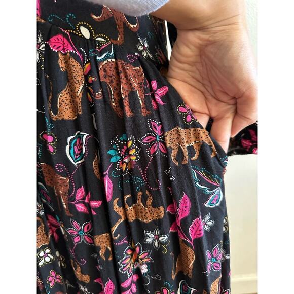 NWT Torrid Mini Rayon Slub Balloon Sleeve Twist Font Dress Size 00 Plus - Picture 7 of 9